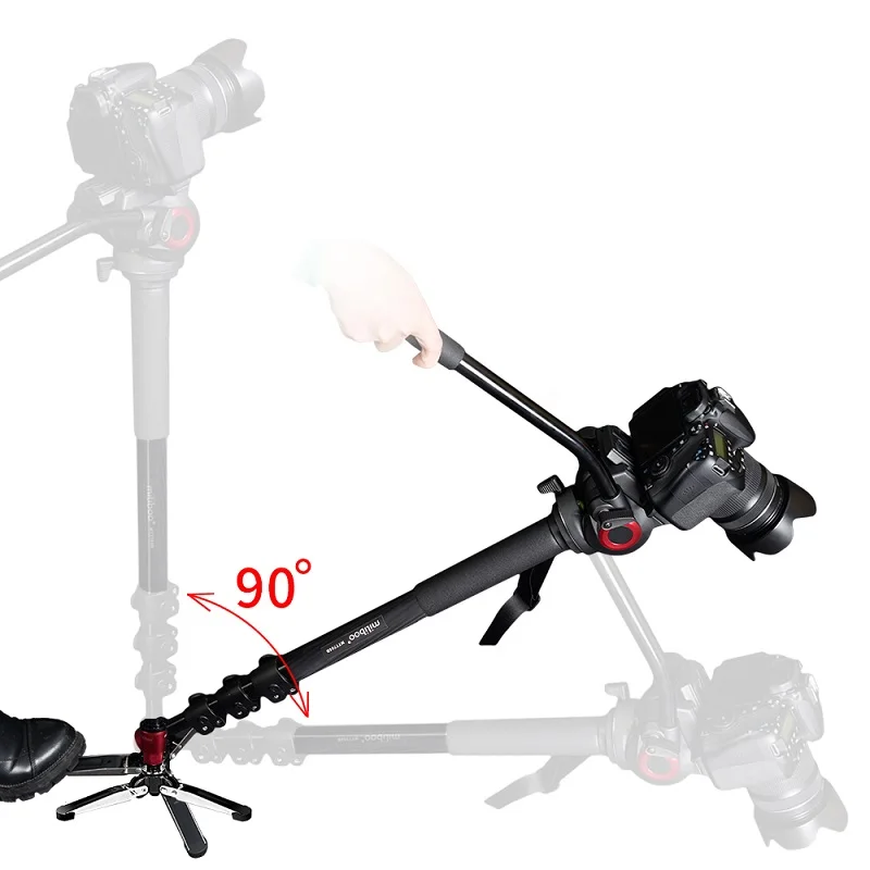  miliboo MTT705A Aluminum Portable Fluid Head Camera Monopod for Camcorder /DSLR Stand Professional 