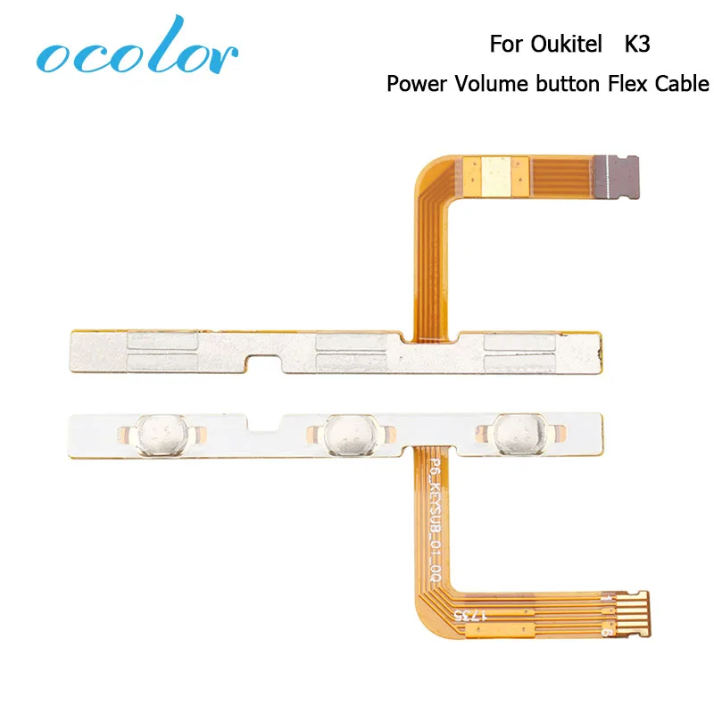 

ocolor For Oukitel K3 Side Button Flex Cable New Power + Volume button Flex Cable repair parts For Oukitel K3 Mobile Phone