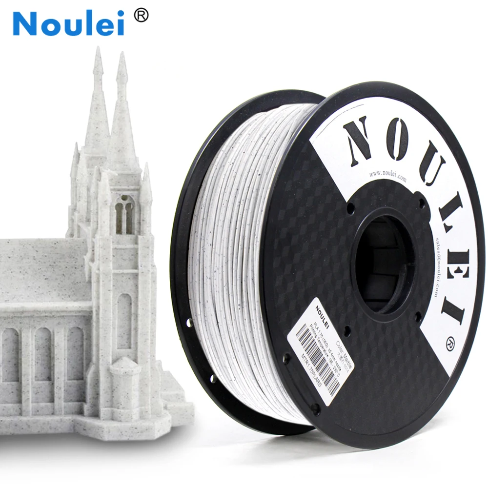 

Noulei 3d Printer Filament PLA Marble 1.75mm 1KG Printing Material Rock Texture for Printer