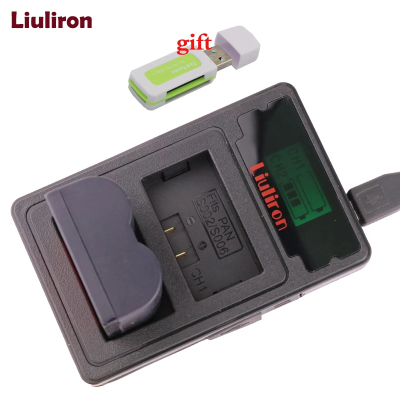 CGA S006 S006A DMW BMA7 ДМВ Батарея + ЖК дисплей USB Зарядное устройство для цифрового