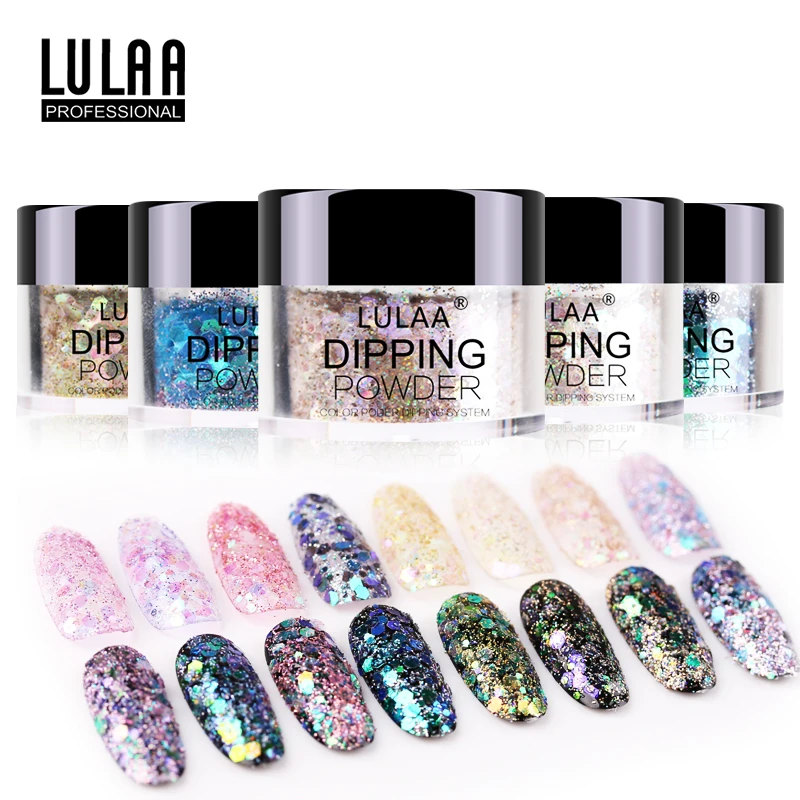 

LULAA Gel Nail Powder 9 colors Sugar Powder Nail Accessories Sugar Coated Powder Matte Powder 2019