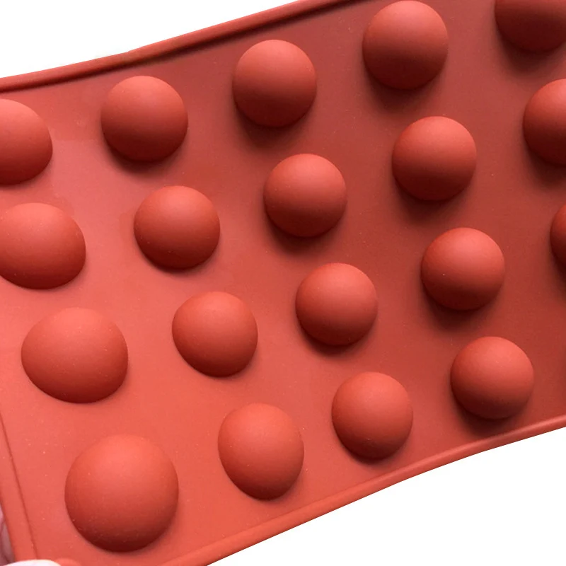 3D силиконовая форма с полушариками для шоколада инструменты выпечки желейного