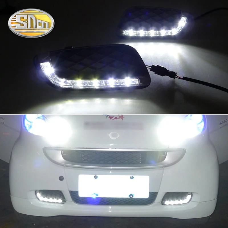 

For Mercedes Benz Smart fortwo 2008 - 2011 12V LED CAR DRL Daytime Running Lights Daylight Signal Fog lamp Driving light