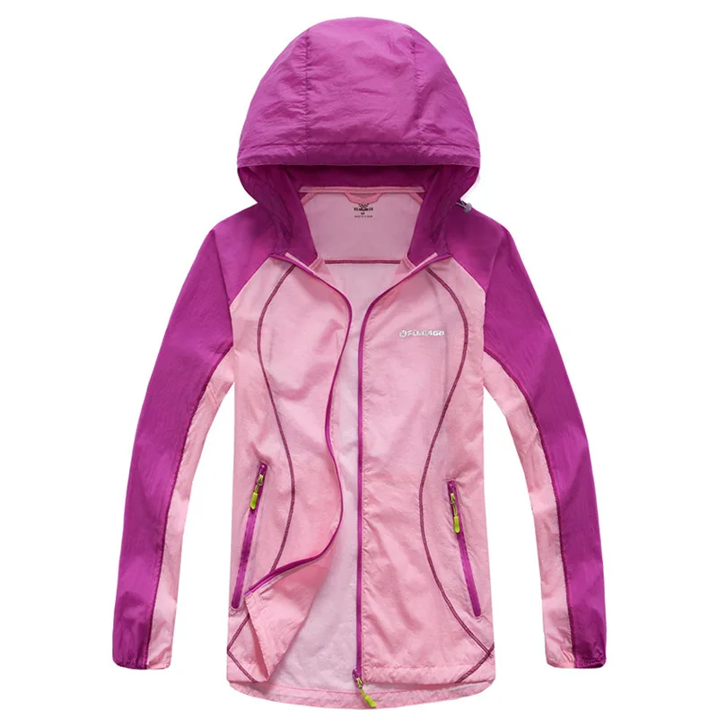 Outdoor camping jacket women UV Protection coat light thin hiking