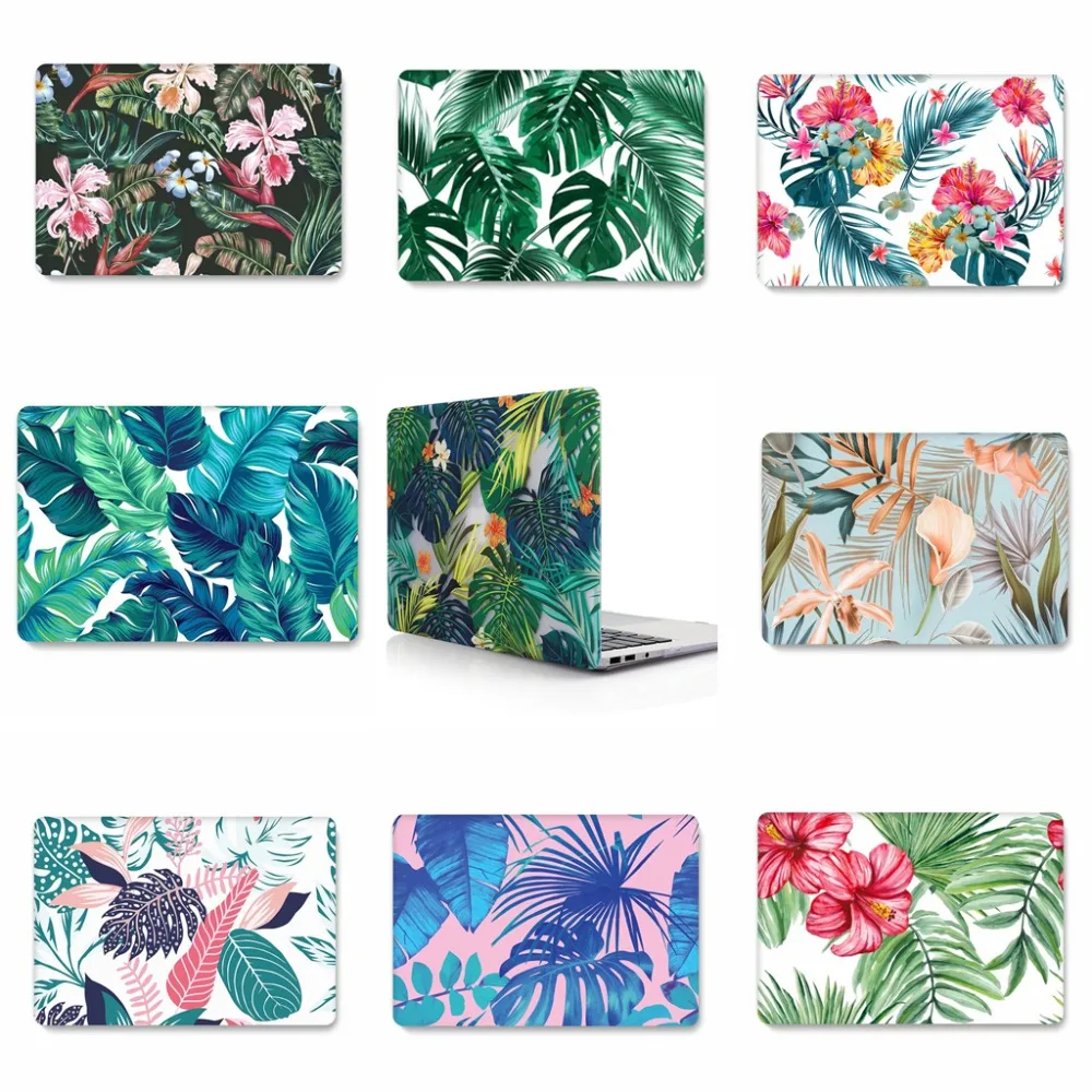 Transparent leaves Laptop case For Apple macbook Air Pro Retina 11 12 13 15 Laptop Bag for 2018 Macbook 13 15Case Cover Keyboard Transparent leaves Laptop case For Apple macbook Air Pro Retina 11 12 13 15 Laptop Bag for 2018 Macbook 13 15Case Cover Keyboard