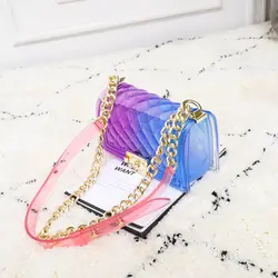 TIKO летние ПВХ яркий цветной роскошные женские сумка желе разработан дамы цепи сумки femme для женщин Crossbody Messeng