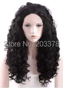Chic Brownish Black Heat-resistant Fiber Curly Women's Long Wig.JPG