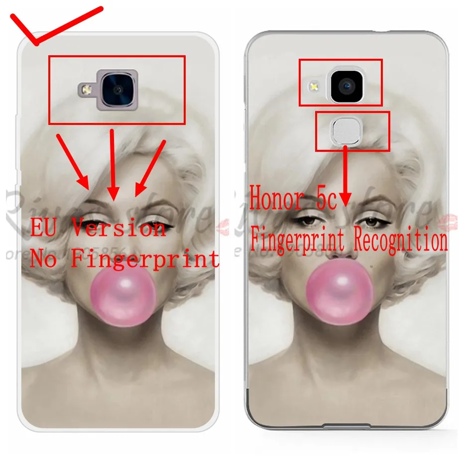 Чехол для Huawei Honor 5C чехол без отпечатков пальцев Мягкие силиконовые ТПУ чехлы на