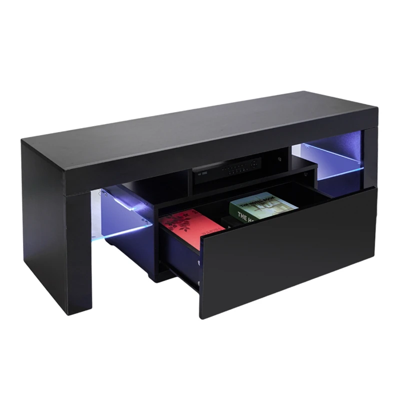 Us Led Tv Stand Modern Led Living Room Furniture Black Tv Cabinets