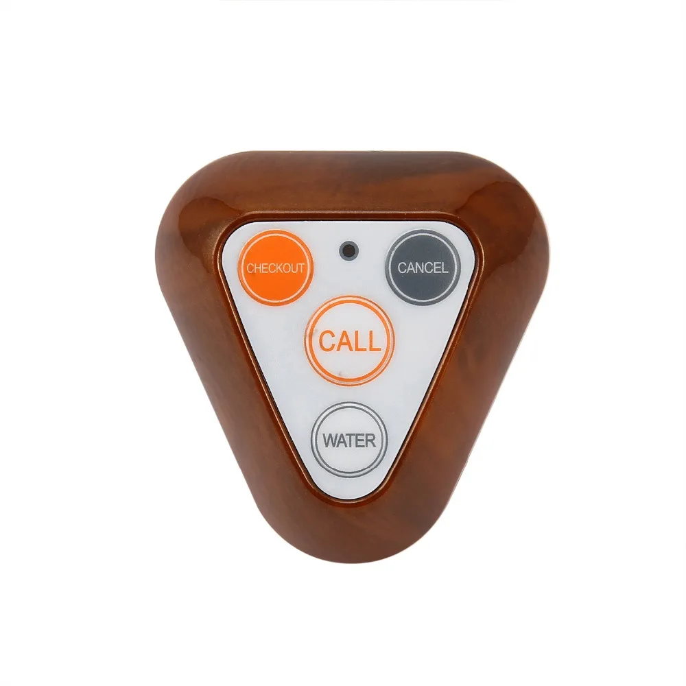 

Pager Wireless Waiter Calling System Call Button SECRUI F66 Restaurant Hospital Pager Four-key Restaurant Hospital Equipments