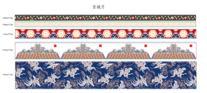 1 Набор/1 лот клейкая лента из рисовой бумаги винтажный эстетический декоративный Клей Скрапбукинг DIY Бумага японские наклейки 2 м - Цвет: gongchengyue