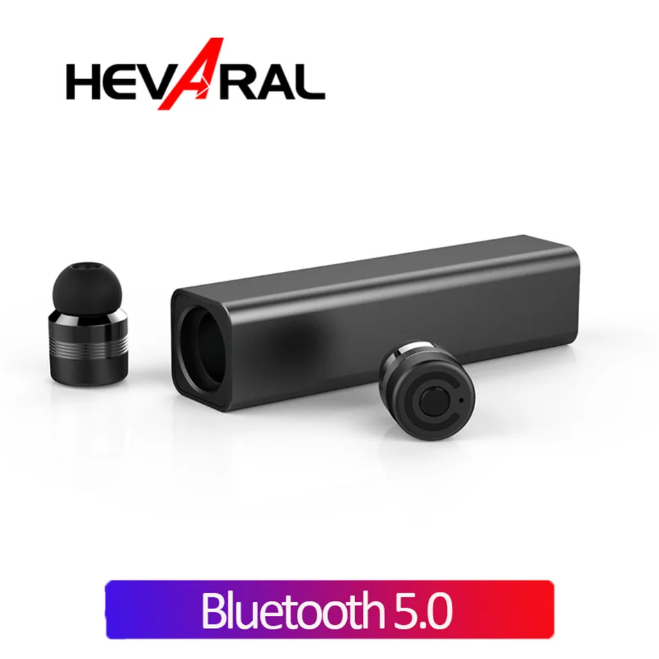 

Hevaral True Wireless Earbuds Bluetooth V5.0 Earphone Binaural Stereo Handsfree Calling With MIC Charging Metal Case For Xiaomi
