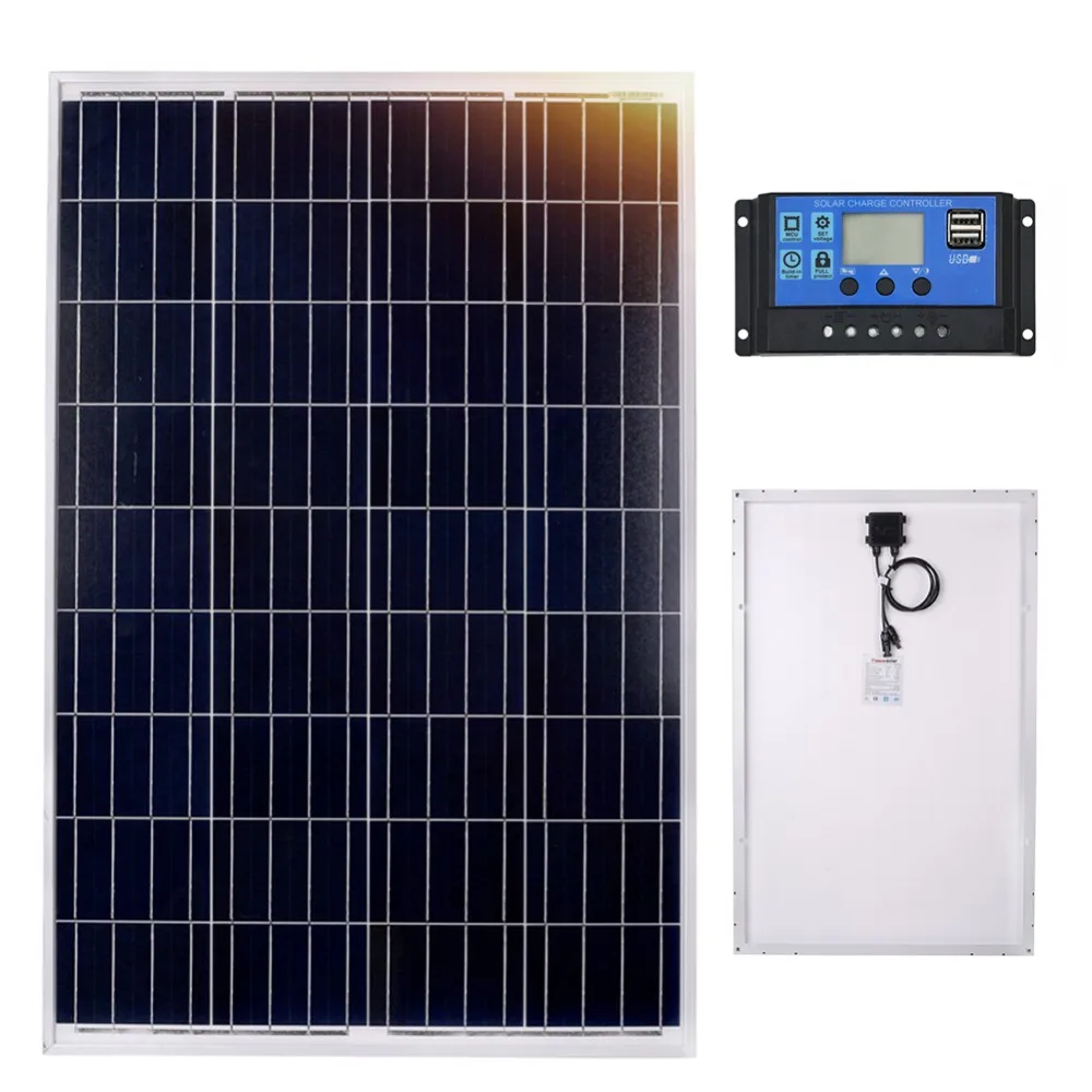 

Anaka 100W 12 Volt Solar Panel Cells charger China solar Polycrystalline panel battery/Module/System/Home/Boat silicon solar