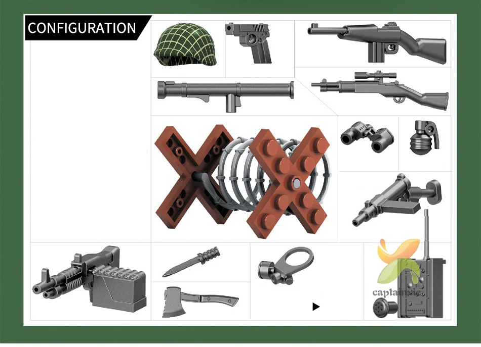 480pcs SWAT Military World War II Army Soldiers Special Forces Building Blocks Set Educational Bricks For Children
