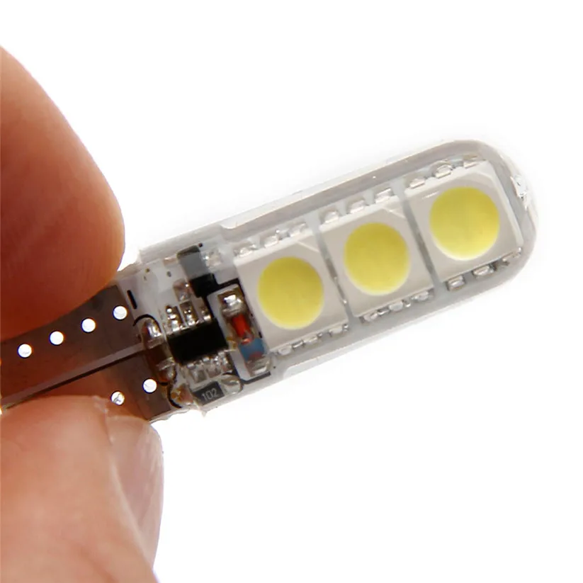 KAKUDER 2 шт. T10 W5W Водонепроницаемый 5050 6 SMD Клин номерного знака боковой указатель поворота светильник zz0206 Прямая поставка