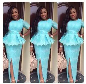 peplum lace aso ebi styles