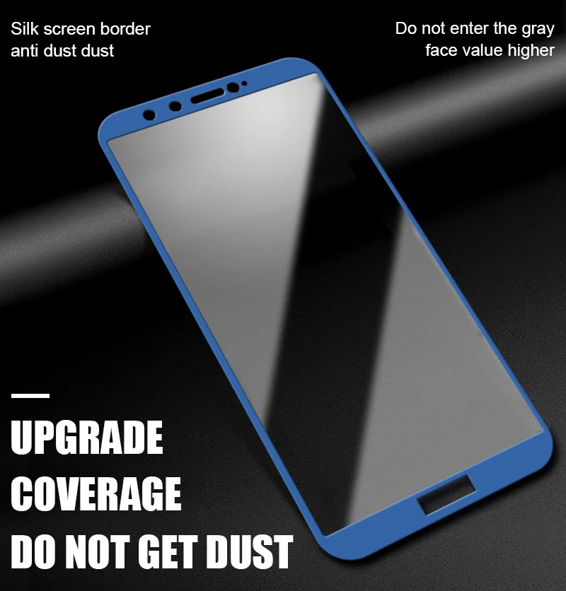 TOMKAS For Huawei Honor 9 Glass Screen Protector Frame Tempered Film Scratch Proof For Huawei P8 Lite 2017 Honor 9 8 Lite Glass