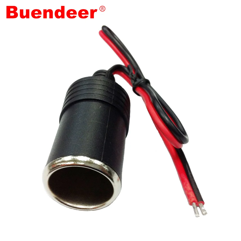 Buendeer Car Cigarette Lighter extension cable Female Socket Power Plug