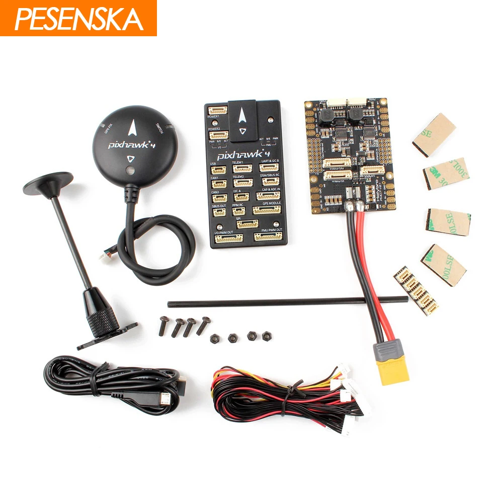 Pesenski HolyBro Pixhawk 4 автопилот Контроллер полета и M8N gps модуль комбо | Игрушки хобби