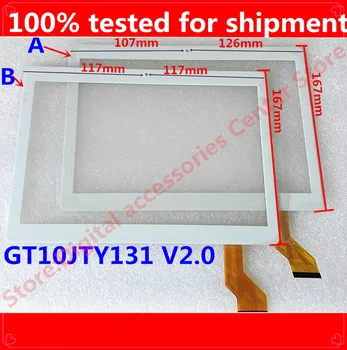 

5pcs/lot GT10JTY131 V2.0 10.1inch capacitive touch screen digitizer glass for tablet pc mid repair Three versions white black