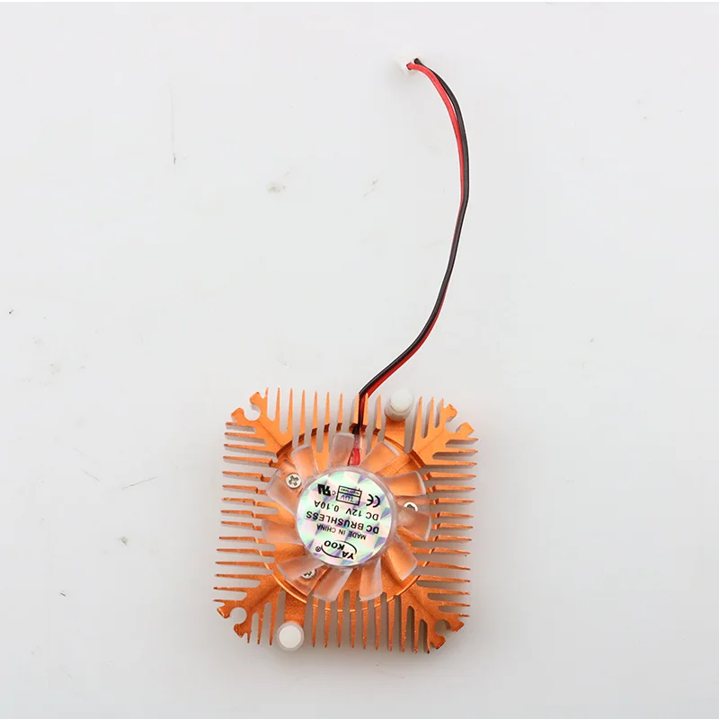 55mm 2 PIN Graphics Cards Cooling Fan Heatsink Cooler Fit For Personal Computer Components Aluminum Gold Fans Cooler 55mm 2 PIN Graphics Cards Cooling Fan Heatsink Cooler Fit For Personal Computer Components Aluminum Gold Fans Cooler