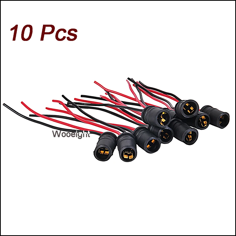 

10 Pcs Car T10 W5W Light Bulb Socket Holder Soft Rubber LED Bulbs Socket Adapter For Cars Bikes Motorcycle