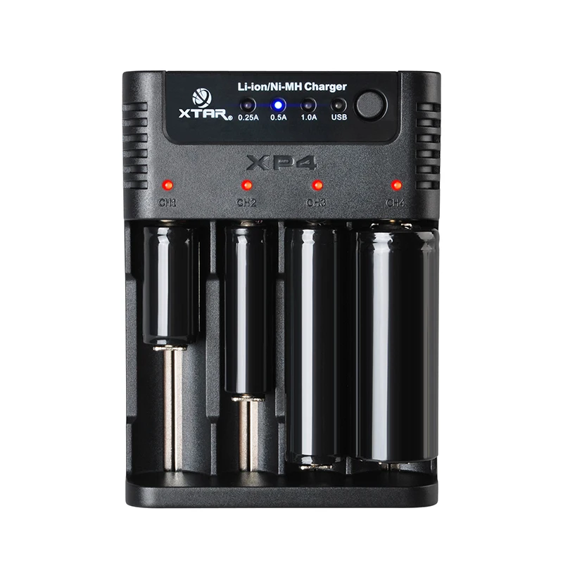 Зарядное устройство XTAR XP4 для батарей 14500 16340 18350 18650 26650 AAA AA SC | Лампы и освещение