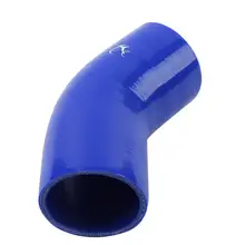 Bleu/rouge 2.75 ''-2.75 pouce 45 degrés coude Silicone tuyau coupleur 4 plis renforcé(China)