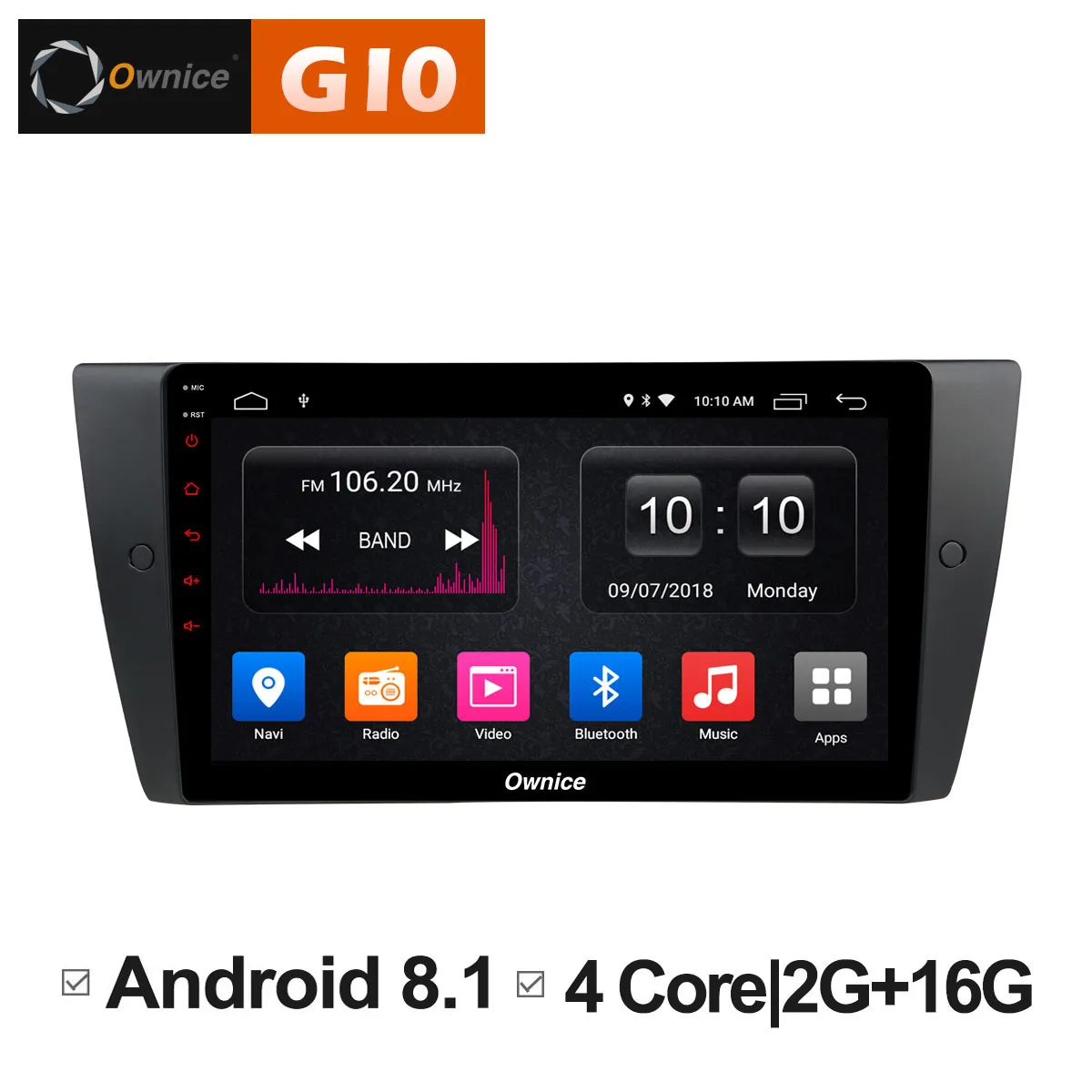 9 дюймов Ownice C500 + G10 автомобильный мультимидийный навигатор плеер Android 8 1 Octa Core Для
