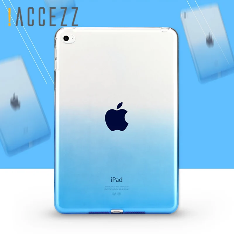 

!ACCEZZ Colorful Silicone Cover Protective Sleeve 7.9 inches Tablet Soft Case For iPad Mini 1/2/3/4 Ultra Thin Clear Cases Shell