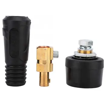

Cable Connector Led Strip Connector 6psc(3Pair) Copper Euro Style Welding Cable Quick Connector 200-400A Welding Wire