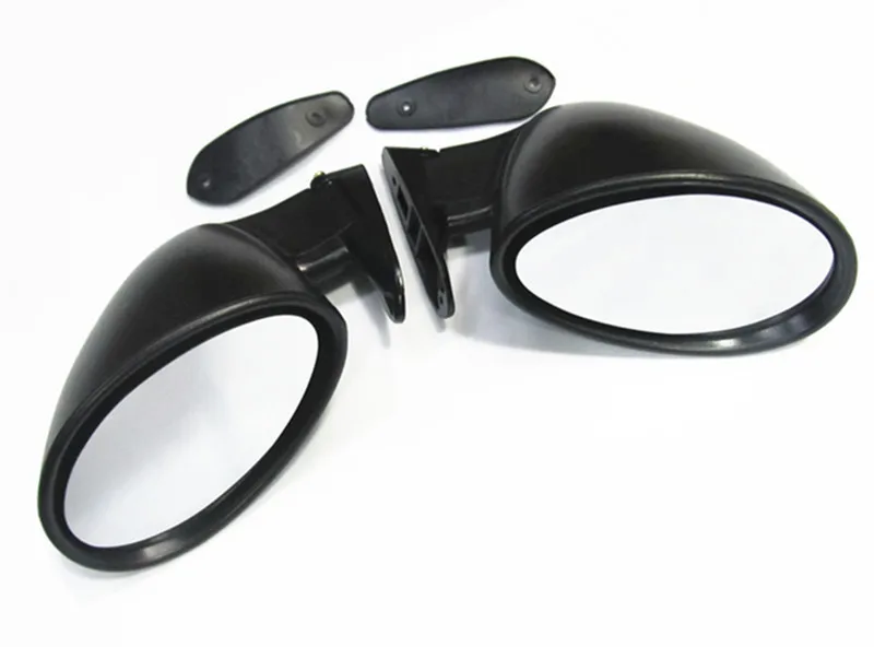 California Classic Universal matter Black Side Mirrors PAIR Hot Rod Rat