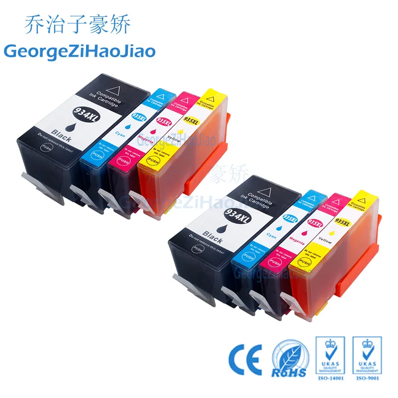 8 шт. 935 934XL чернильный картридж совместимый для HP934 HP935 Officejet pro 6230 6830 6835 6812 6815
