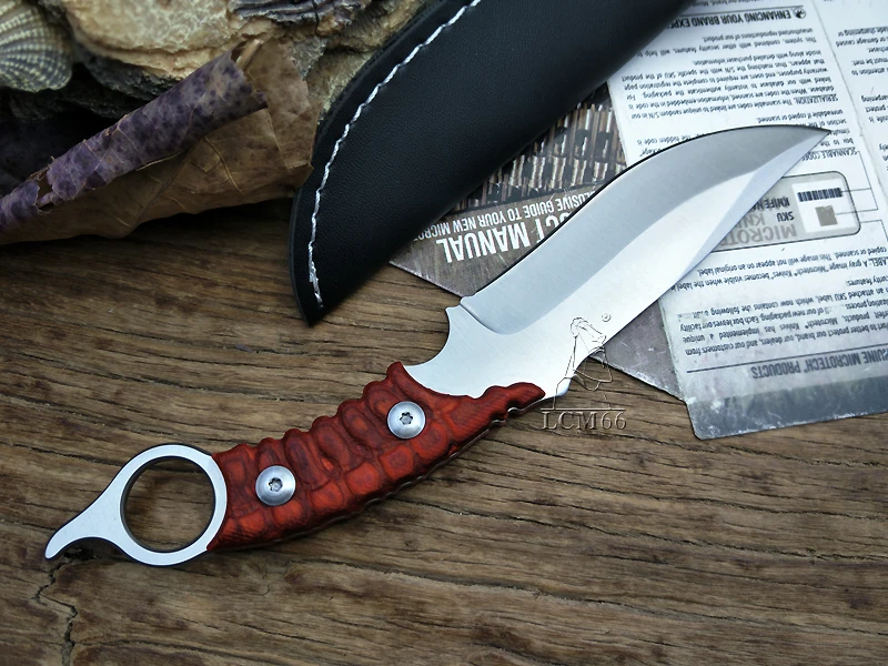 LCM66 охотничий прямой нож, тактический нож, фиксированные ножи, нож для выживания с деревянной ручкой karambit, спасательный нож для кемпинга, инструменты для фруктов