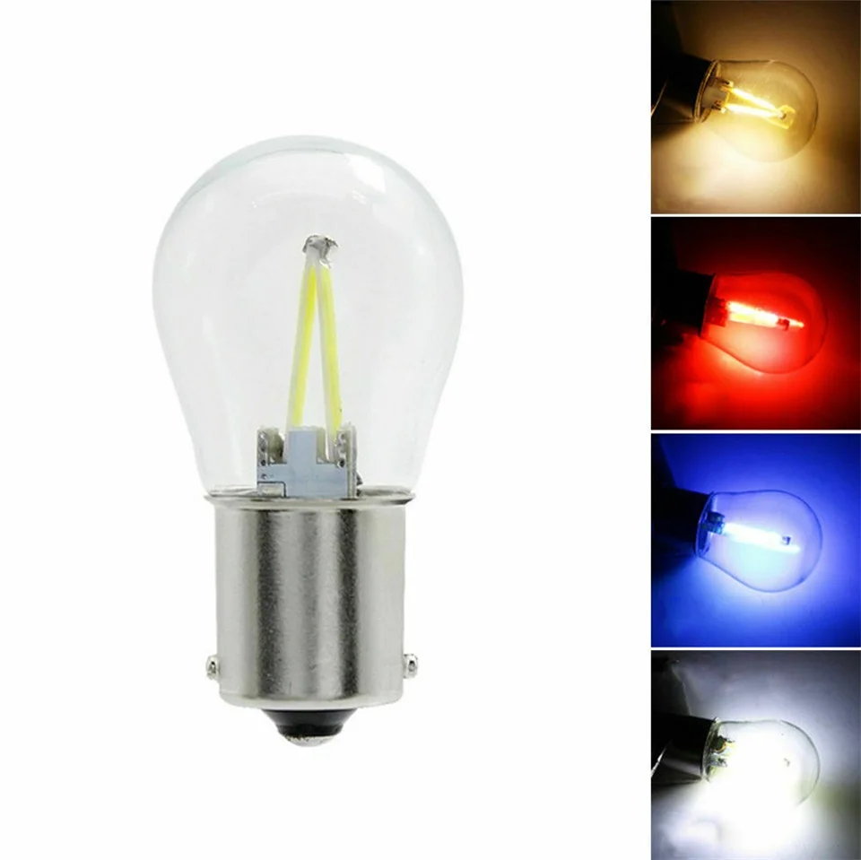 

P21W LED 1156 ba15s LED Filament Chip Car Light For Car Auto Vehicle Reverse Turning Light DRL 12v 24v Car Accessories