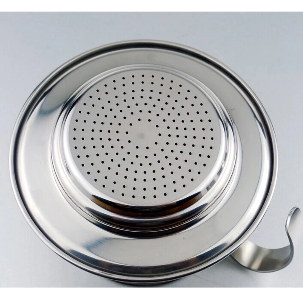 1pc Pot Stainless Steel Vietnam Coffee Maker Drip Filter Maker Brewer 7.5cm