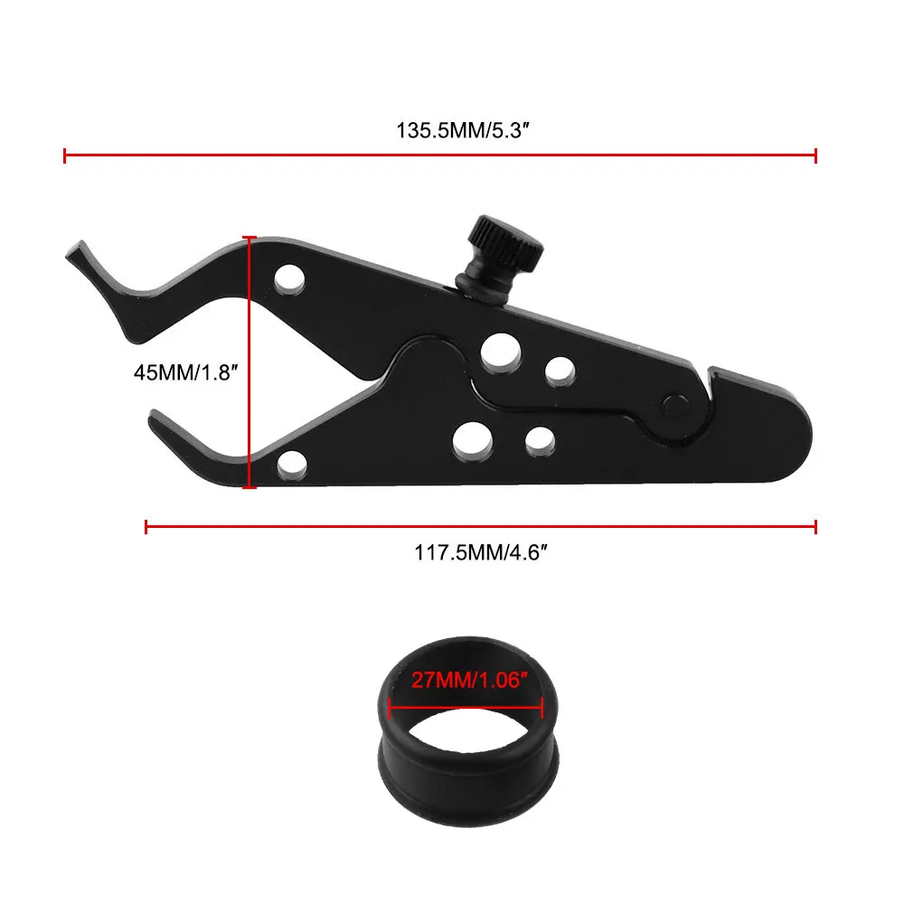 Круиз-контроль Вспомогательный зажим с резиновым кольцом руль черный подходит для универсального мотоцикла