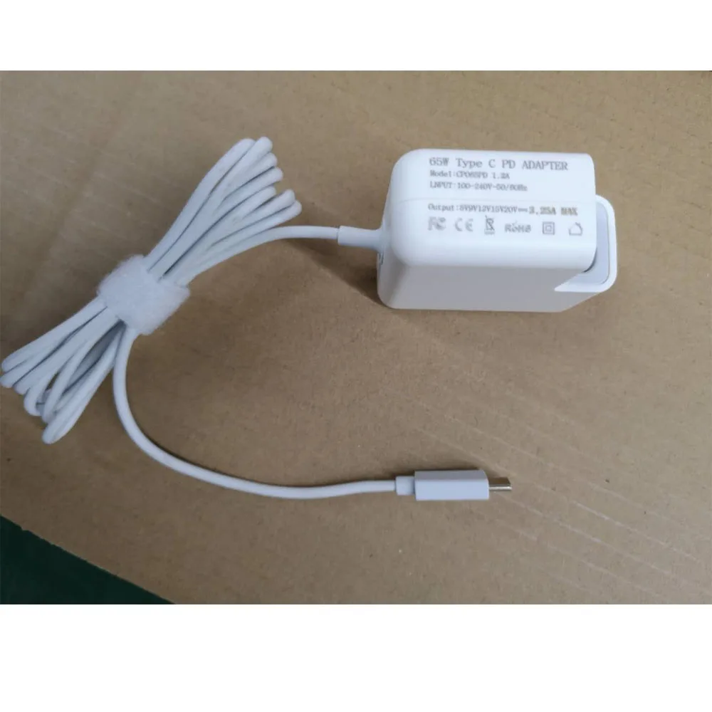 Max 65W USB Type C PD Charger Compatible 61W 60W 45W 30W 29W 18W For Macbok Air Pro ,HP,ASUS,LENOVO,DELL XPS 15 Google Pixel 