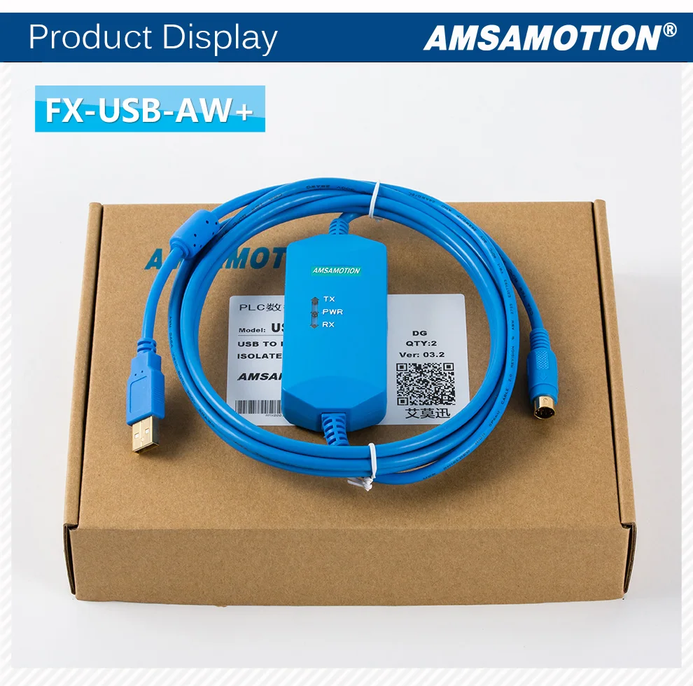 Cabo de Programação Fx-usb-aw Adequado Mitsubishi Comunicação Download Cabo Fx3u Fx3g Plc 11 High Quality Renovação da Casa