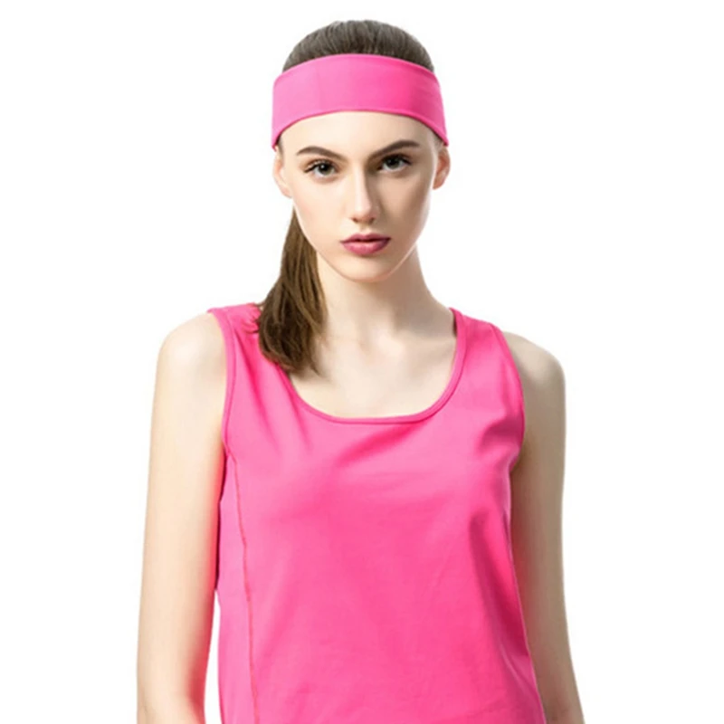 Повязка на голову для йоги эластичная дышащая Повязка На Голову Sweatband Wicking Athletic Hair Band для бега для велосипеда и уличных видов спорта