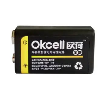 

OKcell 800mAh 9V Battery Rechargeable Lipo Battery 9V Battery for RC Helicopter Model Microphone For RC Helicopter Part