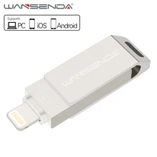 Wansenda USB Flash Drive for iphone/iPad/Android smartphone 16GB/32GB/64GB Pen Drive usb stick OTG pendrive usb 2.0 flash Disk