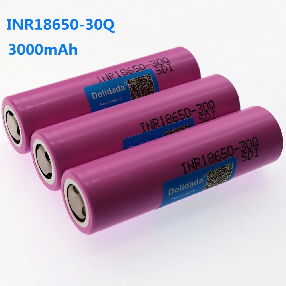 Dolidada для samsung 18650 батарея 3000 mah INR18650 30Q 20A литий-ионная аккумуляторная батарея для электронной сигареты