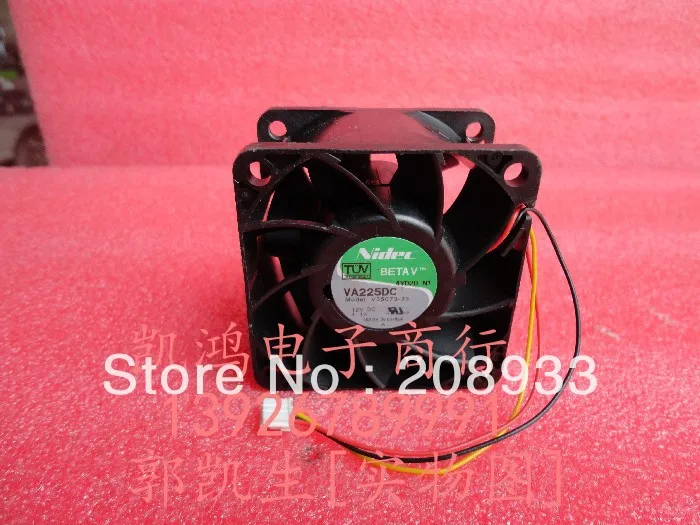 

For Original Japanese Nidec VA225DC V35073-33 12V 1.1A 6038 6cm +cooling fan