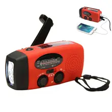 Multifunctional Hand radio Solar Crank Dynamo Powered AM/FM/NOAA Weather Radio Use Emergency LED Flashlight and Power Bank traditional hand crank dynamo solar powered rechargeable led camping emergency flashlight torch night cycling self defense