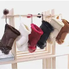 Модные женские туфли; обувь на платформе из искусственного кроличьего меха; сапоги ручной работы; теплые зимние перчатки, варежки без пальцев