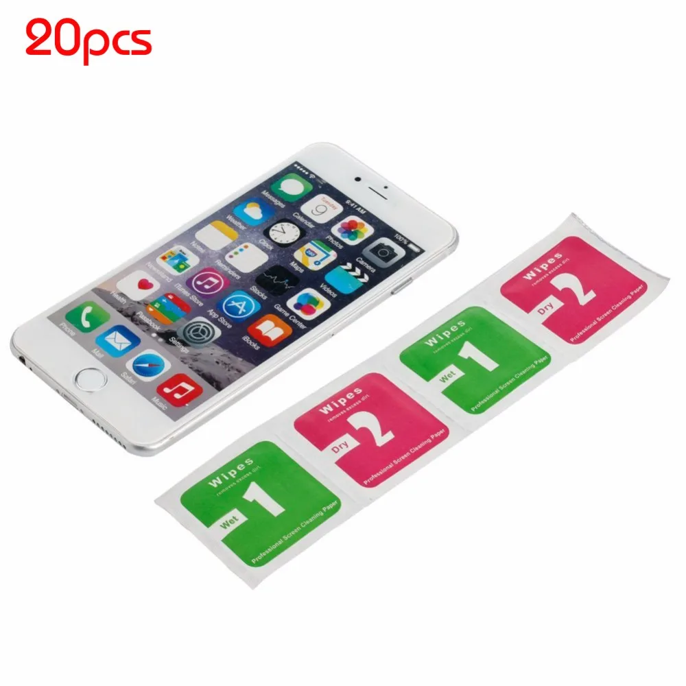 

FreeShip 20pcs Camera Lens Phone LCD Screen Dust Removal Tool Dry Wet Cleaning Wipes Paper Set for iPhone Sumsung Computer