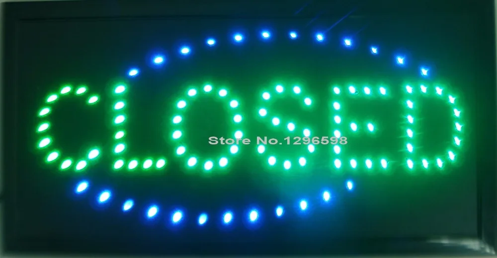 

CHENXI Animated Bright Green Color LED Closed Sign Store Shop Bar Display Light Neon Indoor