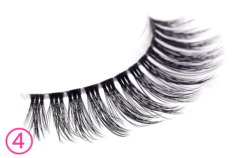 Ресницы Накладные 3D из натурального меха норки ручной работы 3 пары 100%|beauty false