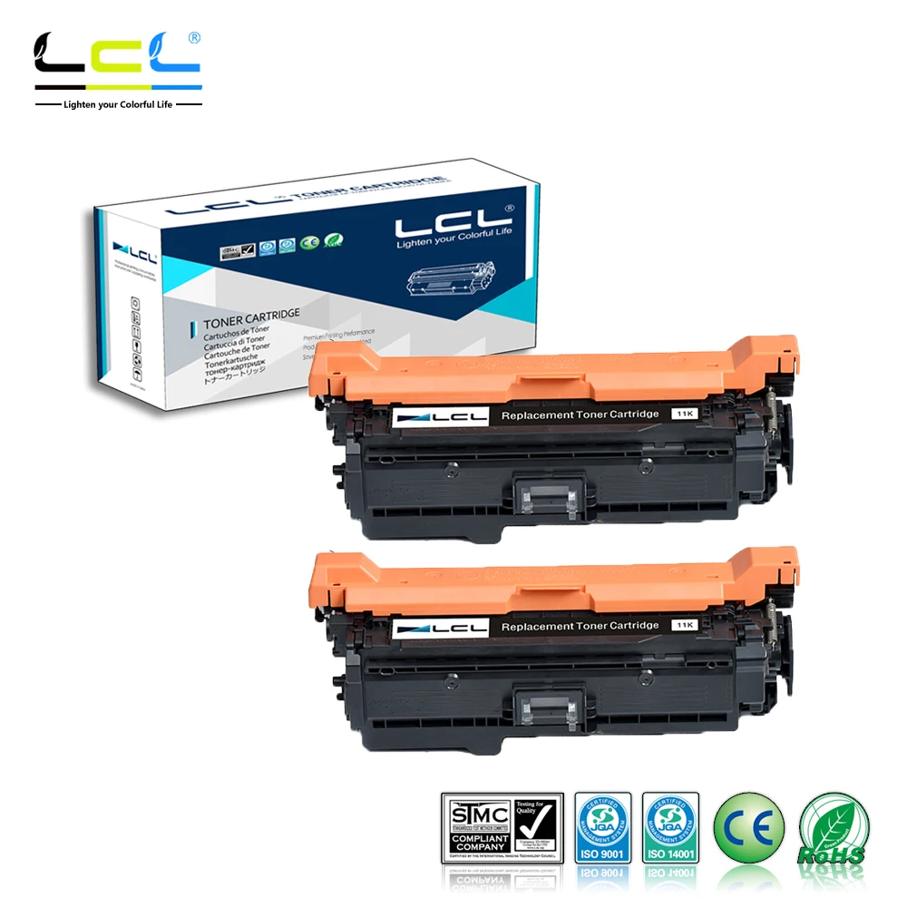 LCL 507X 507A CE400X CE400A (2-Pack Black) лазерный тонер-картридж совместимый для HP Enterprise 500 цветов